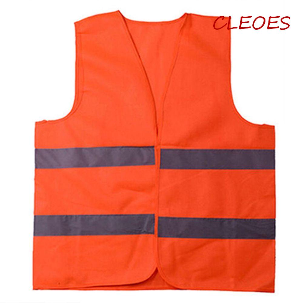Cleoes Áo Khoác Bảo Hộ An Toàn Dải Màu Cam Phản Quang Chất Lượng Cao Hàng Mới Về