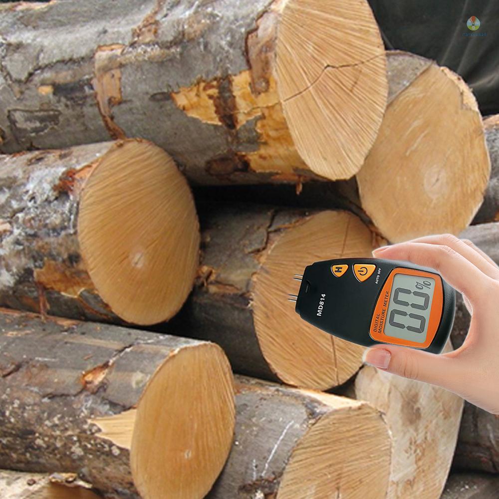 Máy Đo Độ Ẩm Gỗ Bốn Kim MD814 Màn Hình LCD Kỹ Thuật Số