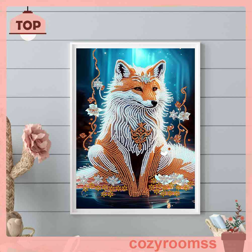 Bộ Tranh Đính Đá 5D Tự Làm Hình Cáo Trang Trí Nhà Cửa