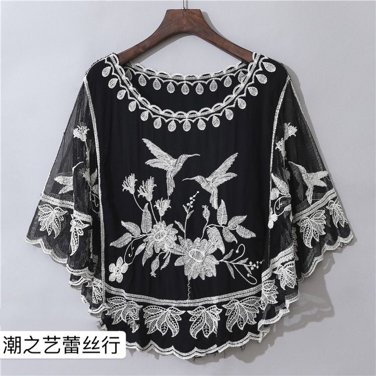 Áo Nữ Tay Ngắn Phối Ren Thời Trang Quyến Rũ