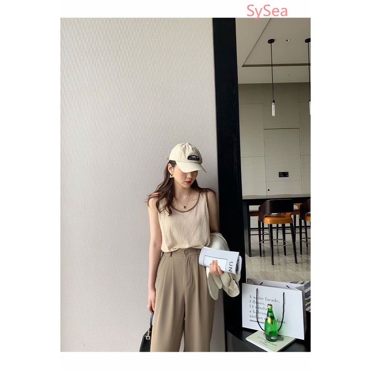 Áo Hai Dây Cổ Chữ U Dáng Rộng Thời Trang Mùa Hè Plus Size Cho Nữ