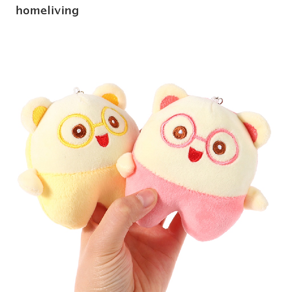 Móc Khóa Hình Gấu Nhồi Bông 10CM Mềm Mại Đáng Yêu