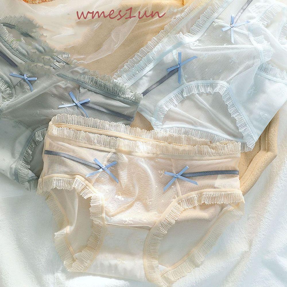 Quần Lót Ren WMES15H Lưng Vừa Đính Nơ Thiết Kế Thoải Mái Ngọt Ngào Cho Nữ
