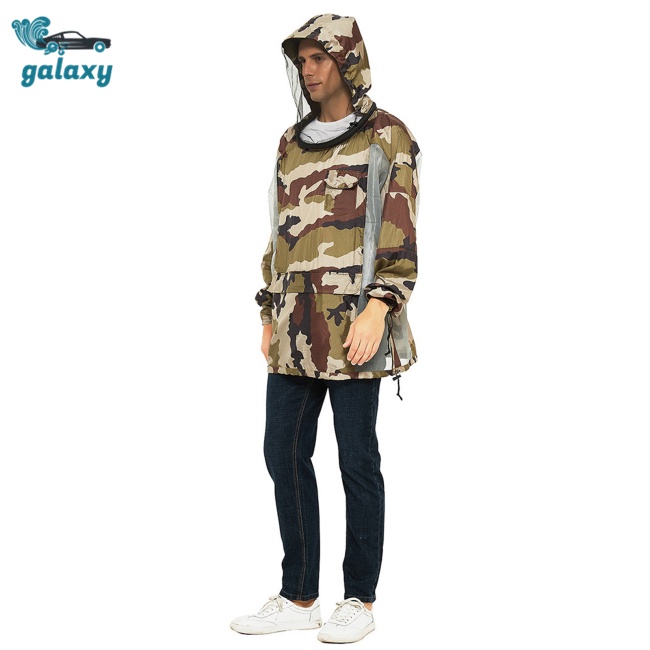 Galaxy Áo Khoác Chống Muỗi Siêu Mỏng Nhẹ Thoáng Khí Họa Tiết Rằn Ri Cá Tính