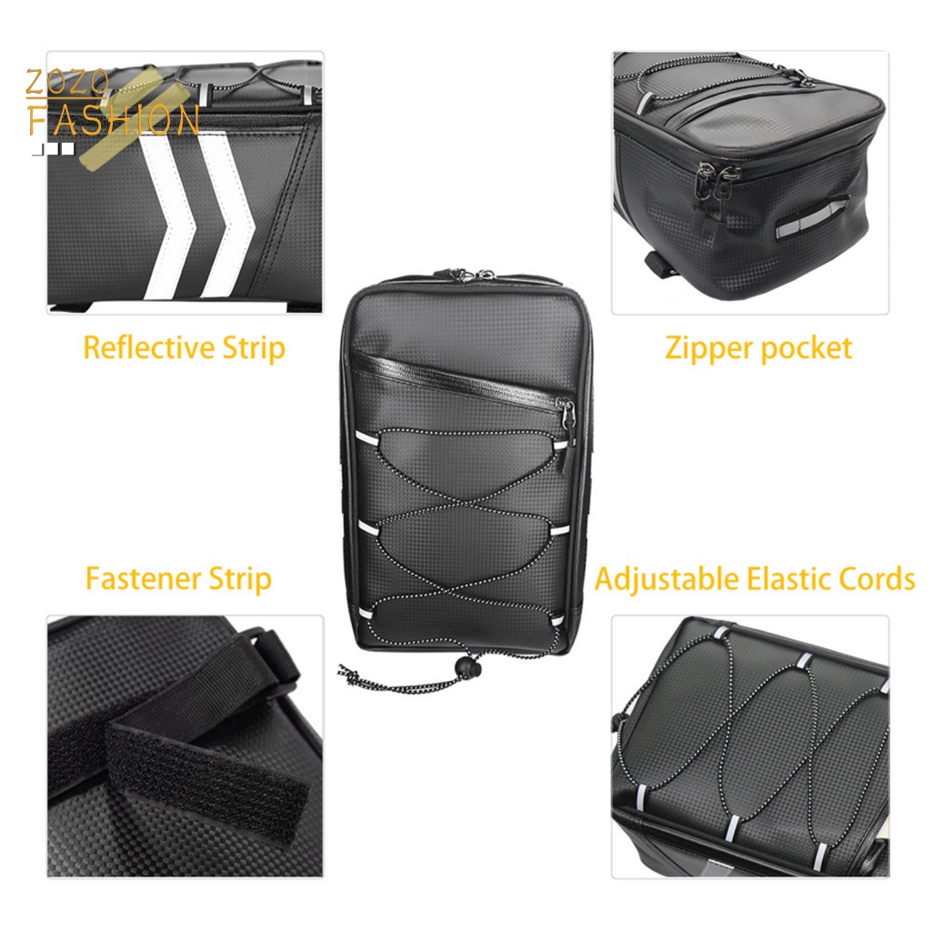 1 Bộ Túi Đựng Đồ Dùng Gắn Yên Sau Xe Đạp Cỡ Lớn Tiện Dụng