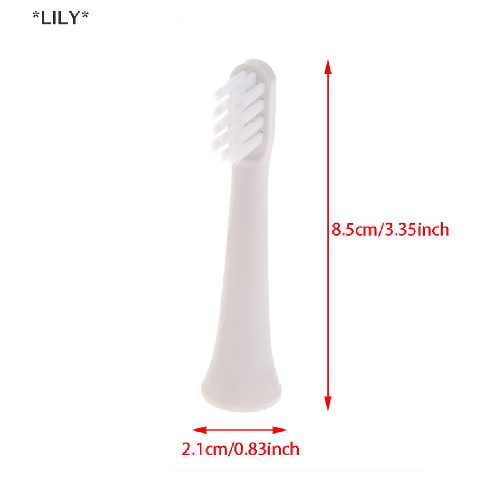 LILY 3PC Xiaomi T100 điện thay thế bàn chải đánh răng đầu sạch lông bàn chải vòi phun uuu