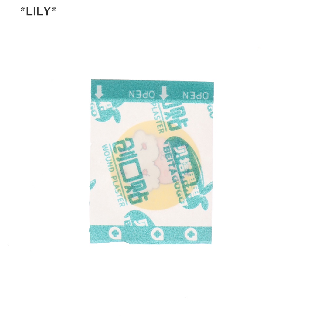 LILY 120 cái/hộp không thấm nước thoáng khí vòng ban nhạc AIDS cho trẻ em chăm sóc vết thương uuu