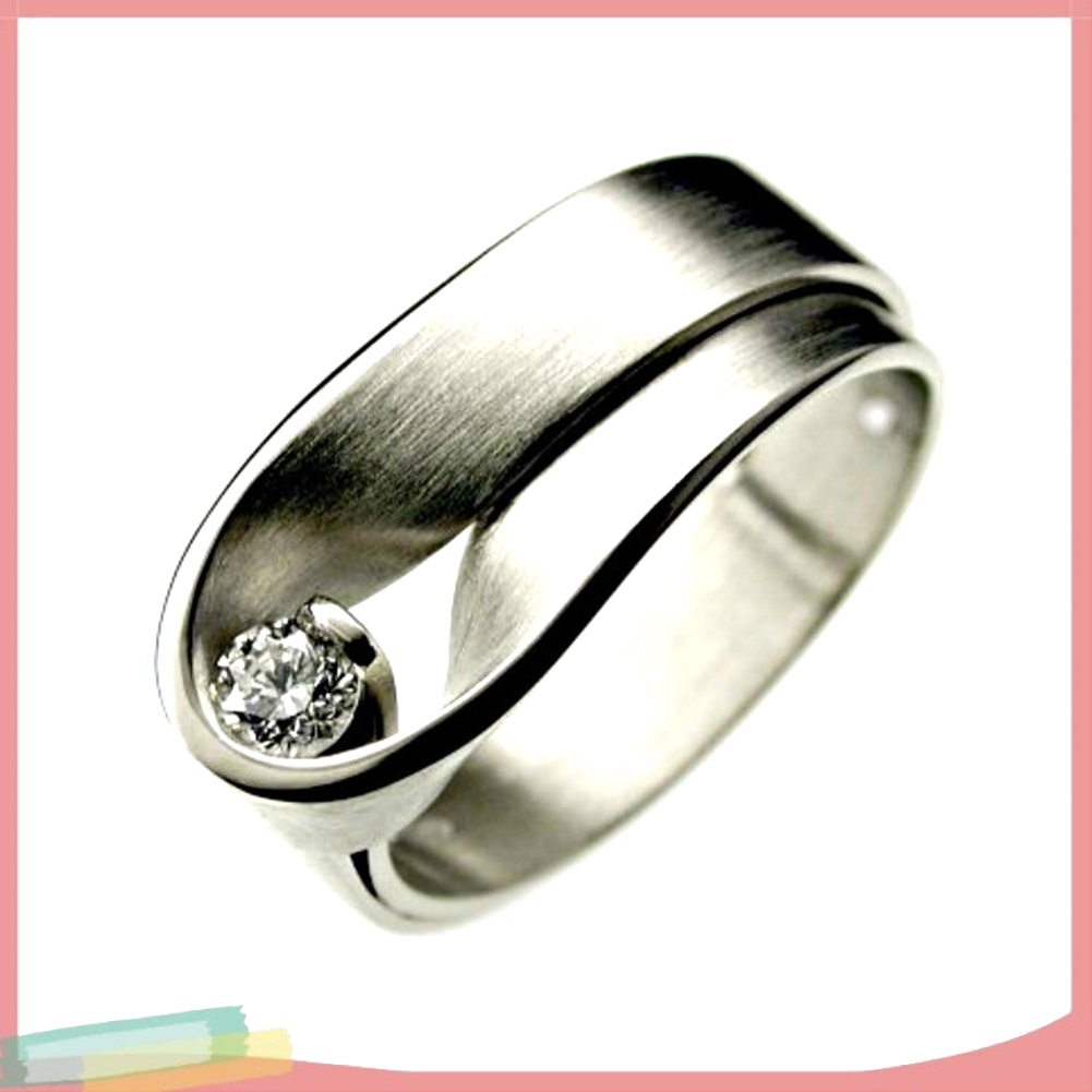 Nhẫn Đính Đá Zirconia Thời Trang Cho Nam Và Nữ