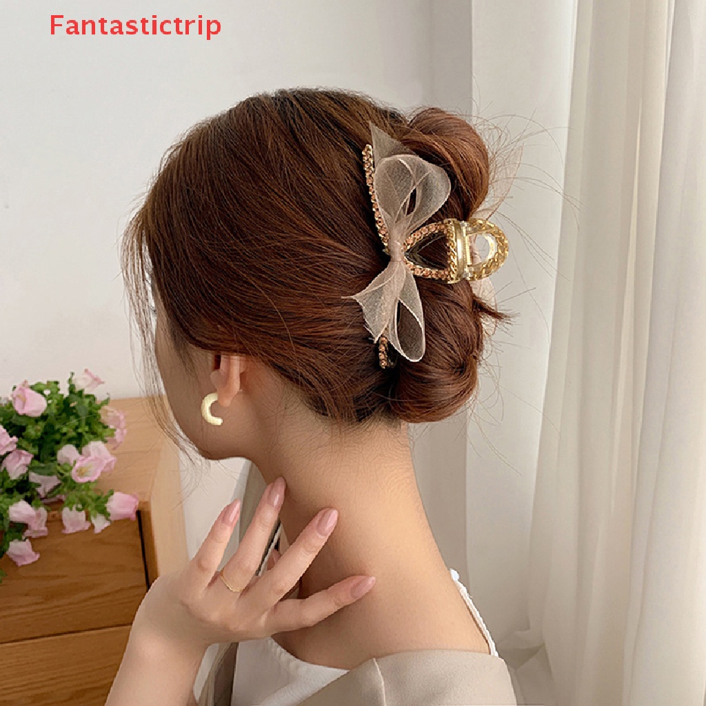 Kẹp Tóc Nơ Ruy Băng Hình Cá Mập Thanh Lịch Cho Bé Gái Mới