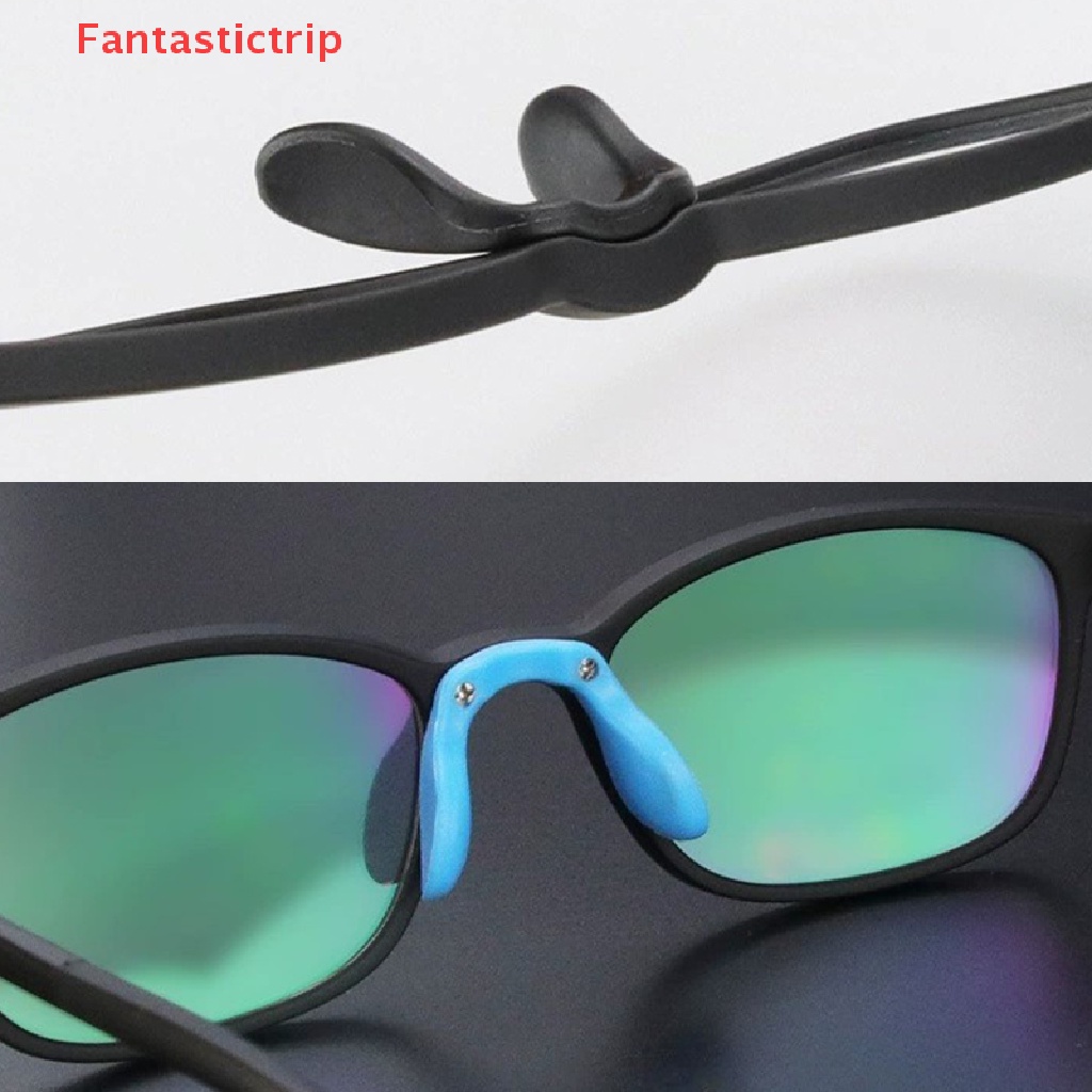 [Fantastictrip] Set 2 Miếng Đệm Mũi Silicon Lắp Ráp Mềm Mại Chống Trượt Nhiều Kiểu Dáng Cho Trẻ Em Trên Mắt Kính