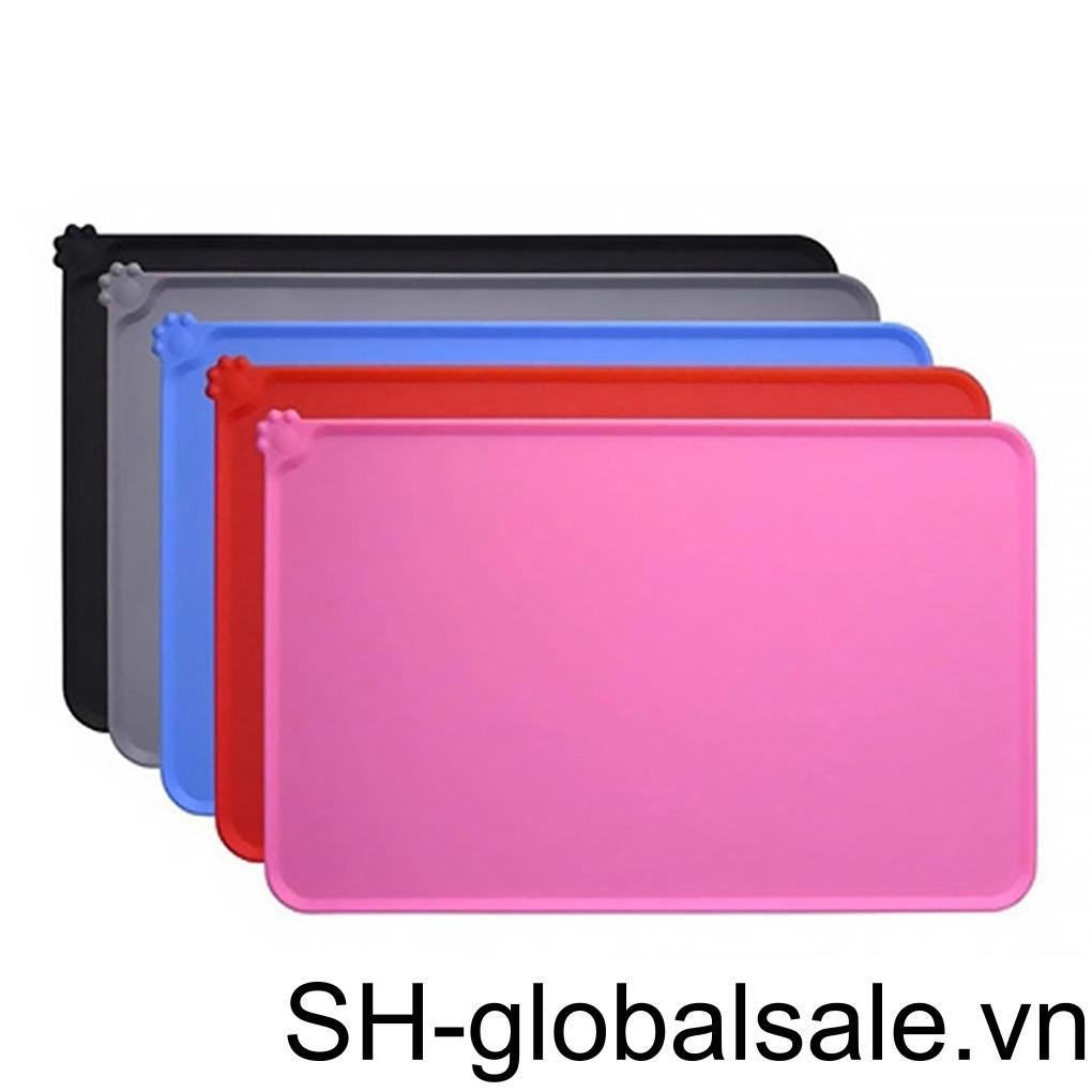 Khay Đựng Thức Ăn Cho Thú Cưng Bằng Silicone Chống Thấm Nước