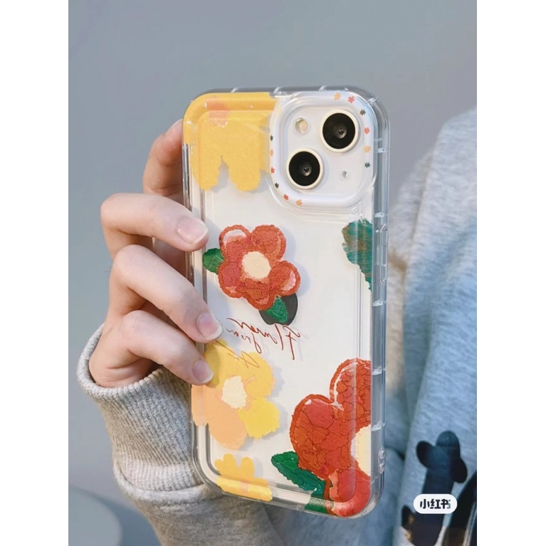 ✅Ốp Điện Thoại Trong Suốt Họa Tiết Tranh Sơn Dầu 12 Màu Đẹp Mắt Cho iPhone1314Pro / xr8 11 UB3G