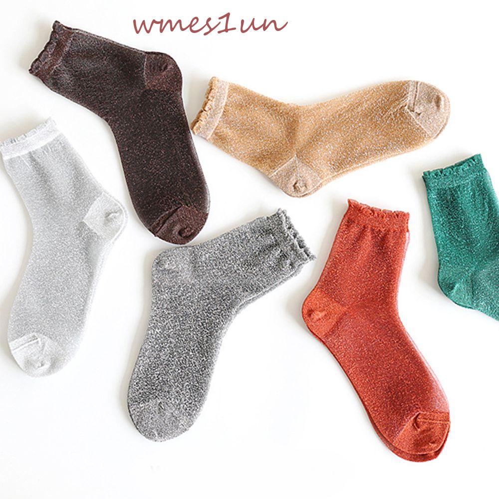 Vớ Mắt Cá Chân Phối Ren Mỏng Thoải Mái Thời Trang Mùa Thu WMES15H