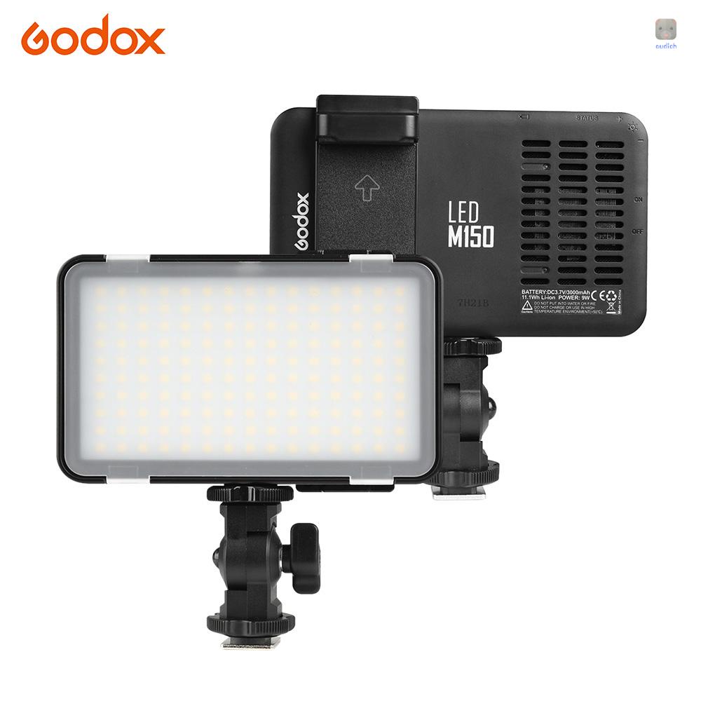 Đèn LED Godox LEDM150 Mini 5600K CRI 95 + Với Giá Đỡ Điện Thoại / Máy Quay DSLR 5.5-8.5cm