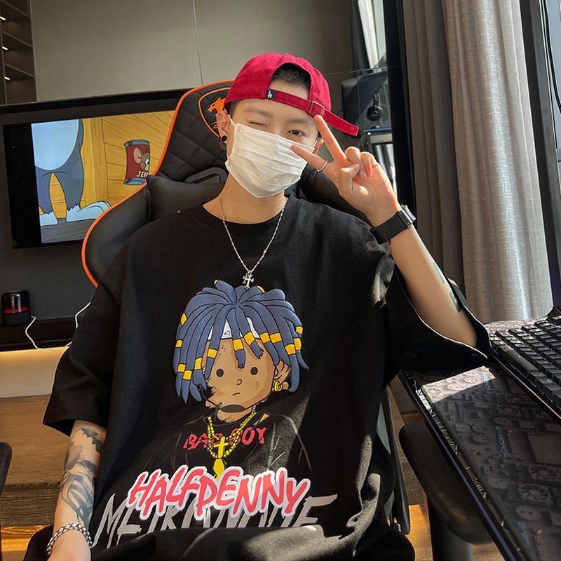 Áo Thun Cotton Tay Ngắn Dáng Rộng Phong Cách Thời Trang Mùa Hè Cho Nam Giới