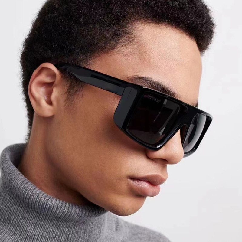 Kính Mát Gọng Vuông Lớn Chống Gió Không Xoay Tròng Màu Sắc Ngọt Ngào Phong Cách Cổ Điển Cho Nam Và Nữ