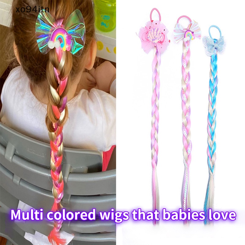 Dây Buộc Tóc Hình Bướm Hoạt Hình Nhiều Màu Dễ Thương Cho Bé Gái