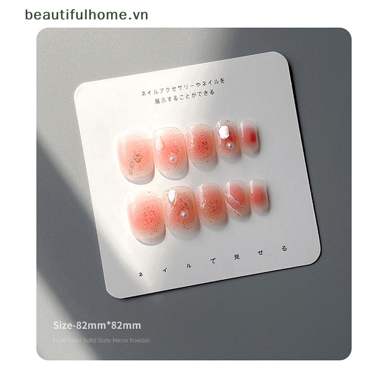 Bộ 10 Thẻ Giấy Cạc Tông Trưng Bày Móng Tay Giả