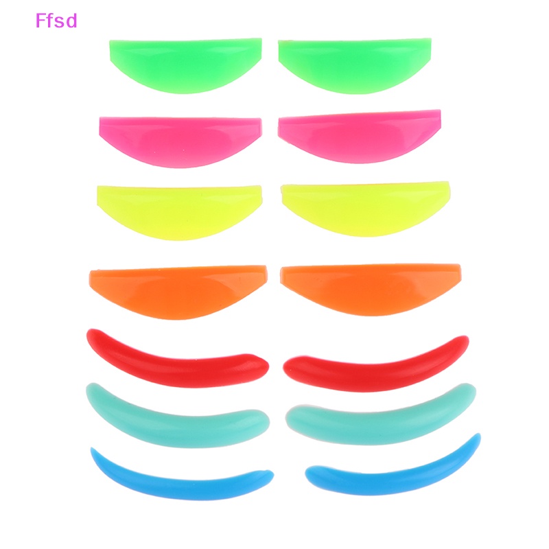 {Ffsd} Bộ 7 Cặp Đệm Silicone Uốn Cong Lông Mi Có Thể Tái Sử Dụng