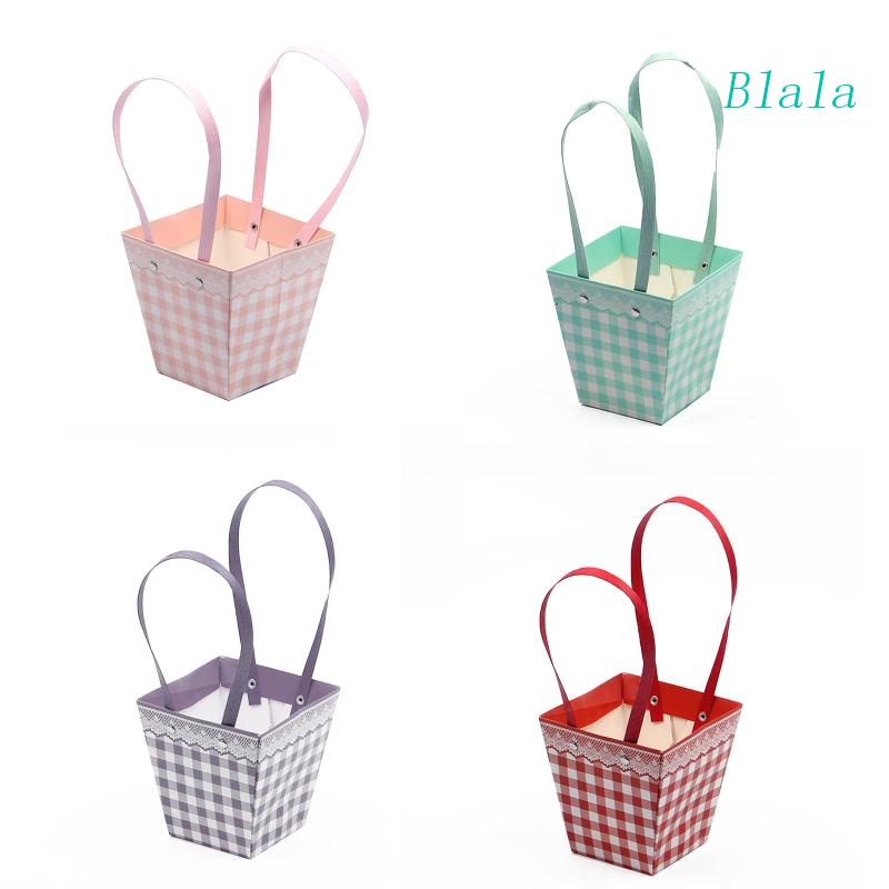 Túi Giấy Đựng Hoa Chống Thấm Nước Có Tay Cầm Gấp Gọn Tiện Lợi