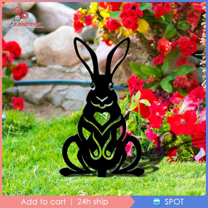 1 Tượng Acrylic Hình Động Vật Trang Trí Vườn Ngày Lễ