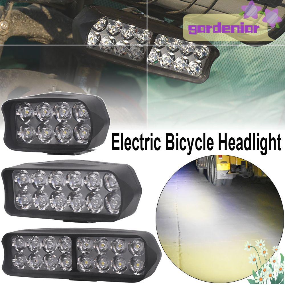 Đèn Pha 8 / 12 / 16 Bóng LED Siêu Sáng Chống Thấm Nước Chuyên Dụng Cho Xe Đạp Điện