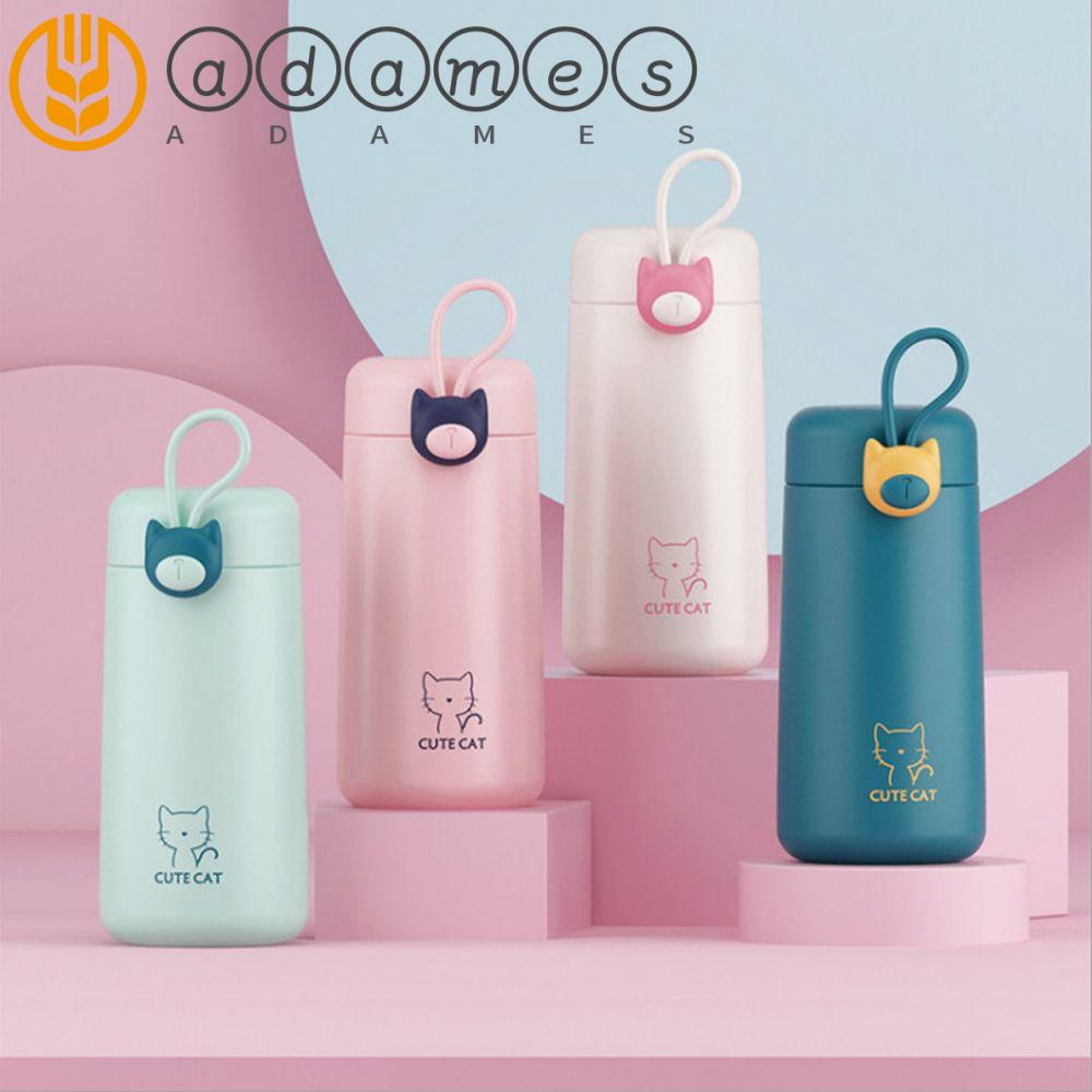 Bình Nước Giữ Nhiệt Bằng Thép Không Gỉ Hình Mèo 270ml