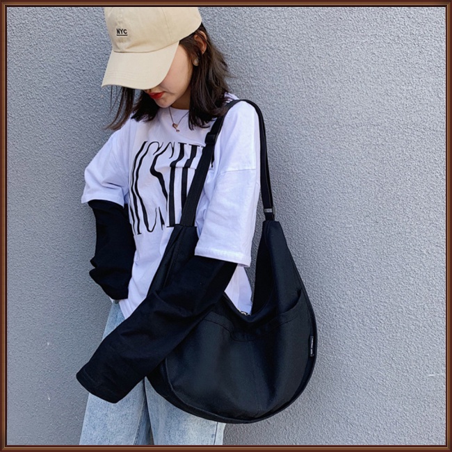 Túi Đeo Chéo Vai Bằng Vải Thời Trang Sành Điệu Dễ Thương Cho Nữ