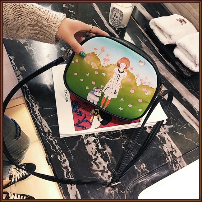 Túi Đeo Vai Mini Siêu Nhẹ In Họa Tiết Thời Trang Cho Nữ