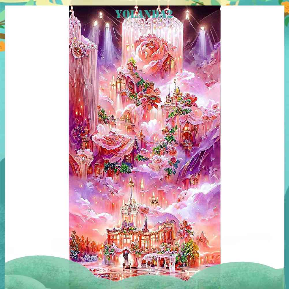 Tranh Đính Đá Kim Cương Toàn Bộ 5D DIY Hình Vẽ Hoa Hồng