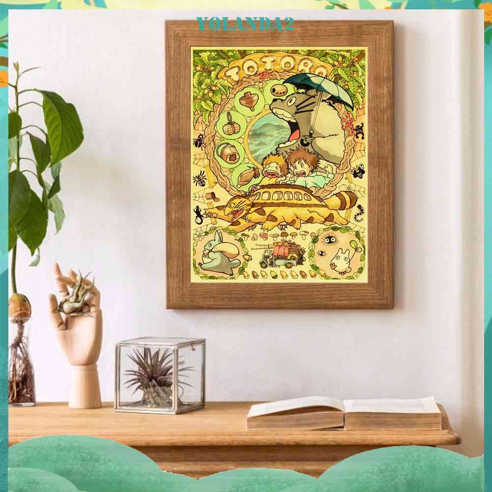 Bộ Tranh Đính Đá 5D Họa Tiết Hoạt Hình Độc Đáo DIY Dùng Trang Trí Nhà Cửa