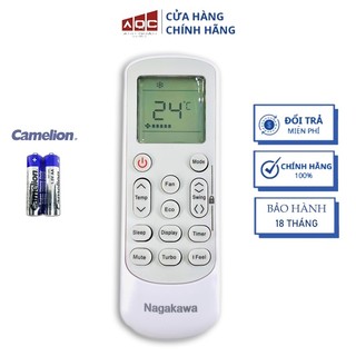Điều khiển điều hòa nagakawa đời mới - remote máy lạnh nagakawa