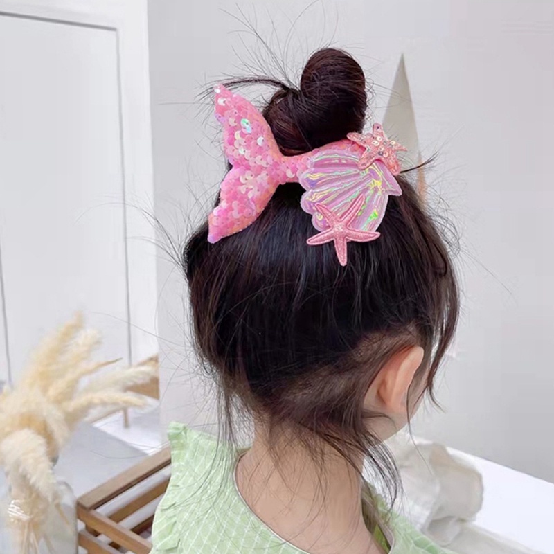 Kẹp Tóc Hình Vỏ Sò Đáng Yêu Dành Cho Bé Gái