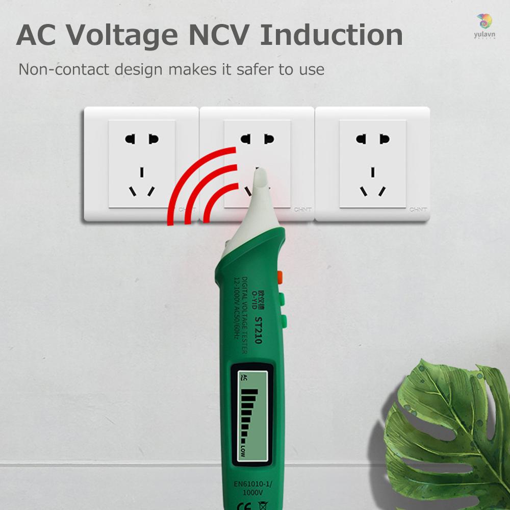 Bút Thử Điện Kỹ Thuật Số Không Tiếp Xúc AC 12V-1000V NCV Với Đèn Pin Tiện Dụng