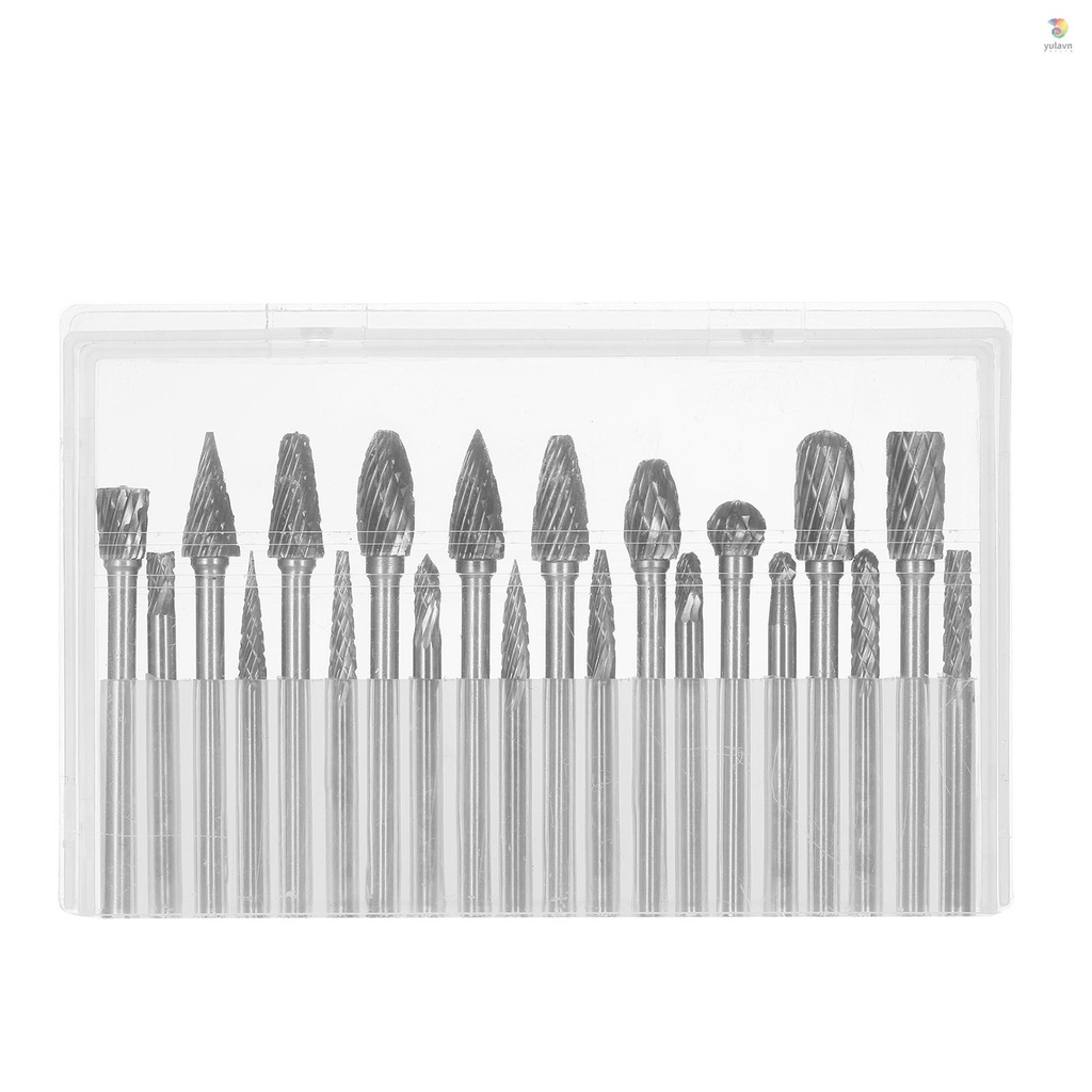 Bộ 20 Mũi Khoan Xoay 1 / 8in 1 / 4in Và 1 / 8in Bằng Thép Vonfram Dùng Làm Gỗ