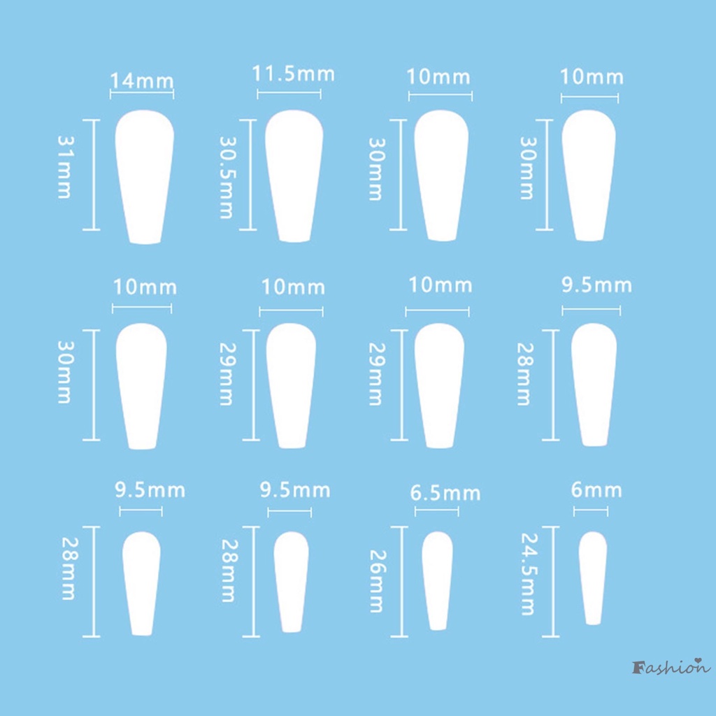 Móng Tay Giả Múa Ba Lê Dài Không Độc Hại Không Đau Nhiều Màu Sắc