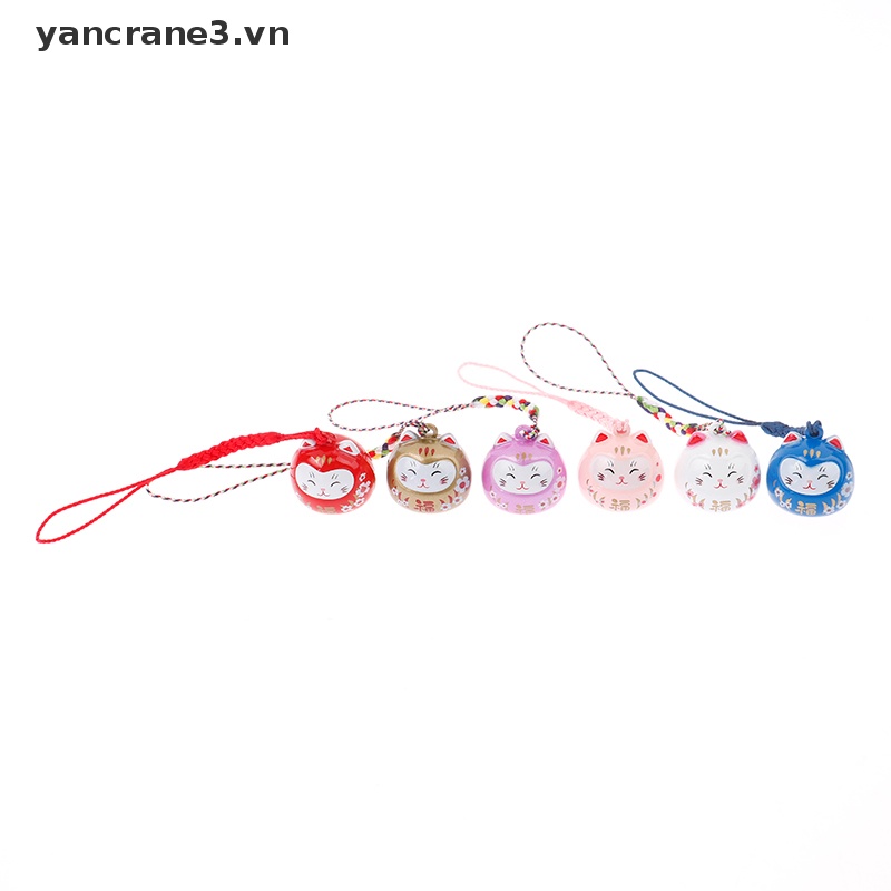 Móc Khóa Xe Hơi Hình Mèo May Mắn Maneki Neko Trinkets Hoạt Hình Nhật Bản YAN3 {yancrane3.vn}