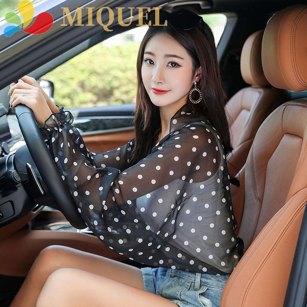 Vỏ Bọc Cánh Tay Làm Mát Họa Tiết Hoa Cho Nữ Khi Lái Xe / Chơi Thể Thao