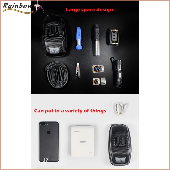 Túi Đựng Đồ Chống Sốc Gắn Dưới Yên Xe Đạp Leo Núi Dung Tích 0.8L