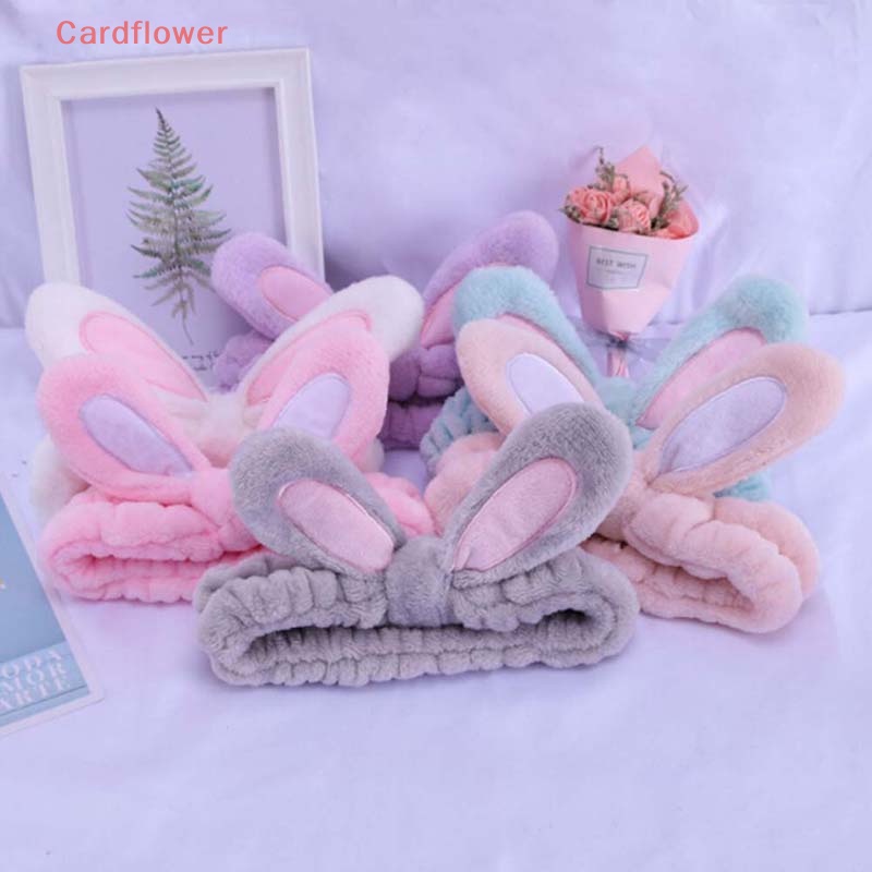 Băng Đô Tai Thỏ Dễ Thương Dùng Khi Rửa Mặt / Trang Điểm