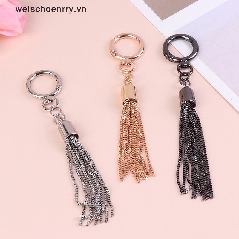 Móc Khóa Gắn Túi Xách Dạng Dây Tua Rua Độc Đáo