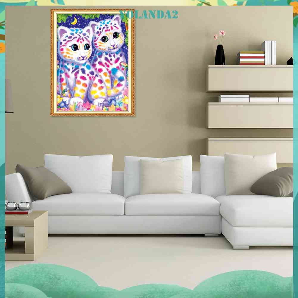 Bộ Tranh Đính Đá 5D Tự Làm Họa Tiết Động Vật Hoạt Hình