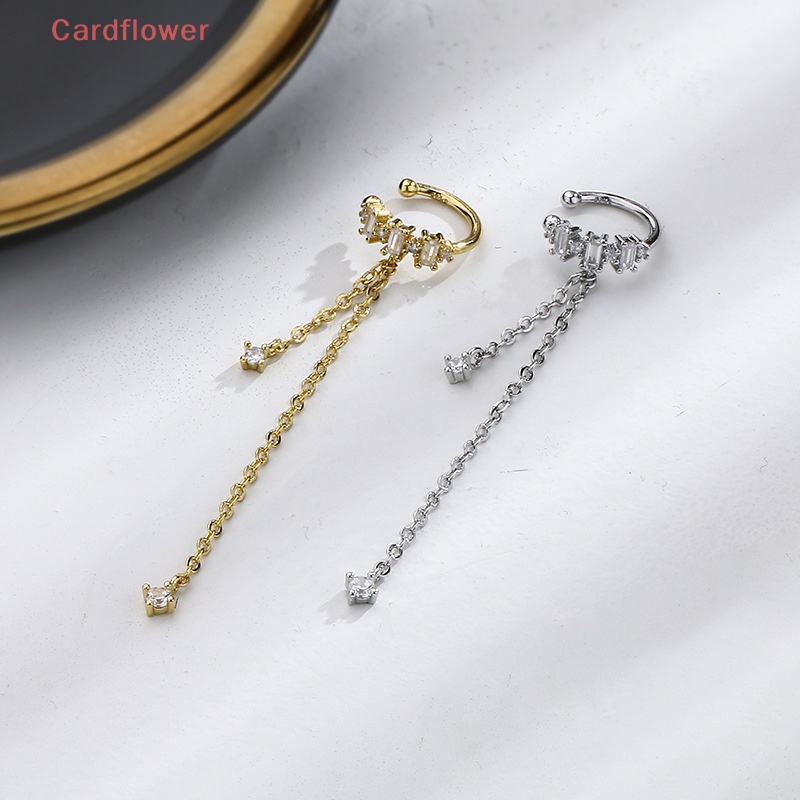 1 Khuyên Kẹp Vành Tai Hình Bông Hoa Đính Đá Lấp Lánh Thời Trang Mới