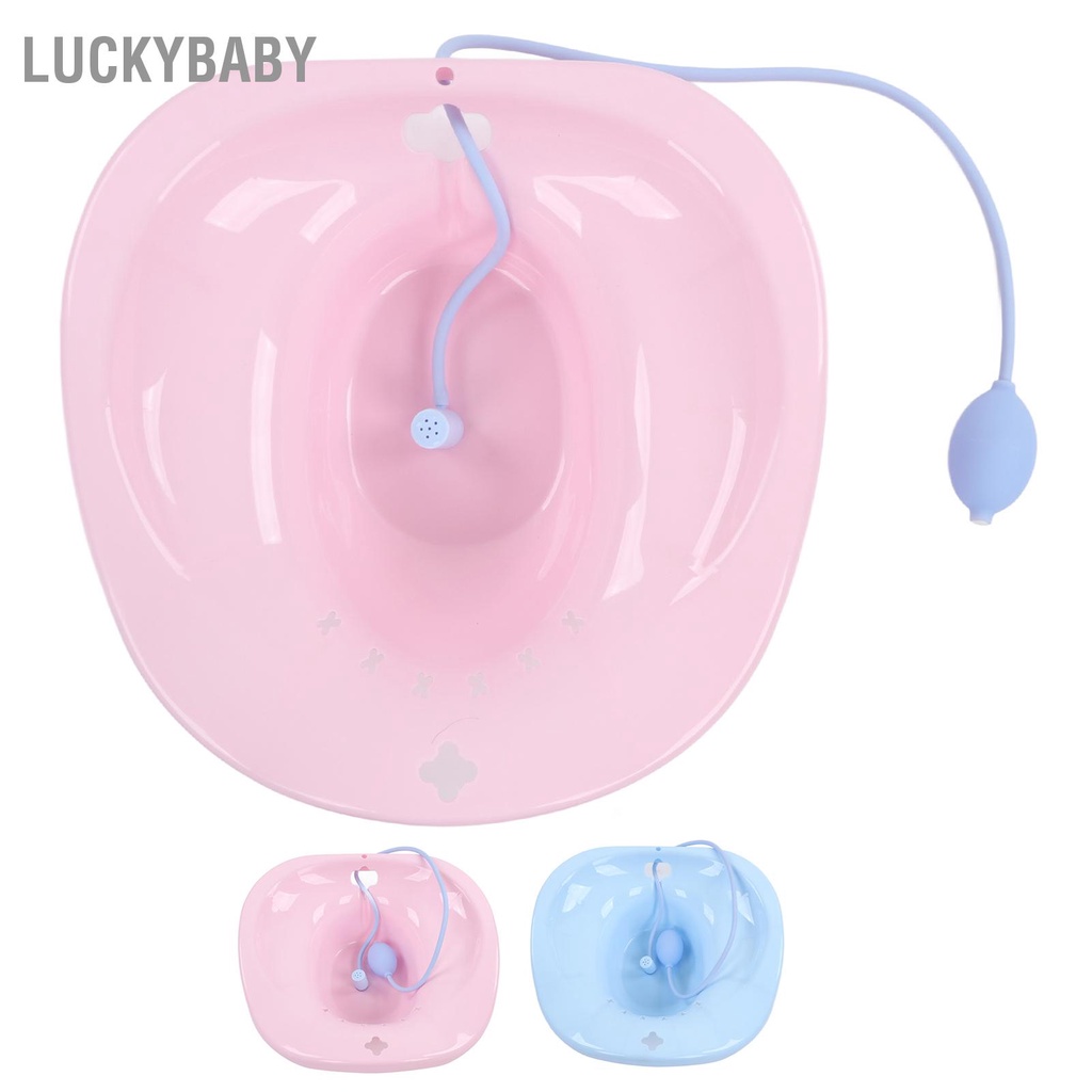 CHẬU XÔNG RỬA KÈM VÒI XỊT CHO PHỤ NỮ & MẸ SAU SINH - Thoát Nước Chống Trượt Vệ Sinh Nữ - LUCKYBABY