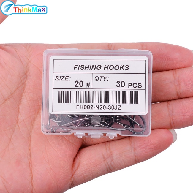 Thinkmax!!Set 10 / 50 Lưỡi Câu Cá Bằng Thép Cacbon