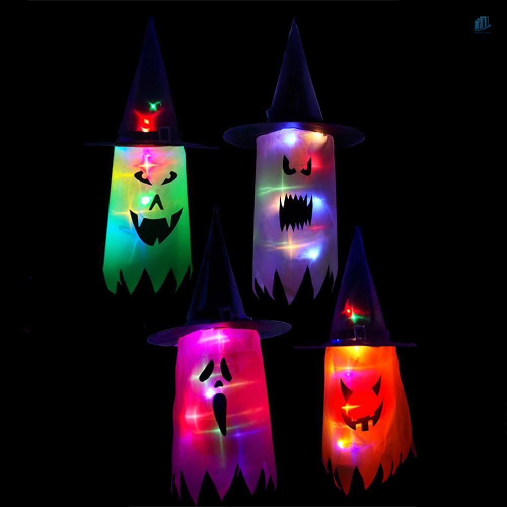 Đèn LED Treo Trang Trí Hình Nón Phù Thủy Nhiều Màu Sắc