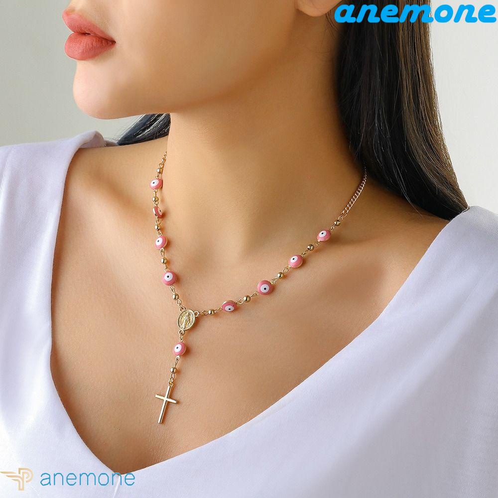 Vòng Tay Dây Xích Mặt Thánh Giá Bằng Hợp Kim Phong Cách Cổ Điển Thời Trang Dành Cho Nữ