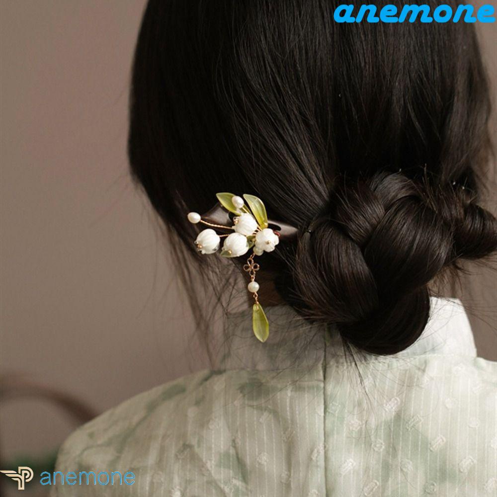 Trâm Cài Tóc Bằng Gỗ Phối Tua Rua Phong Cách Trung Hoa Cổ Điển Ngọt Ngào Cho Nữ