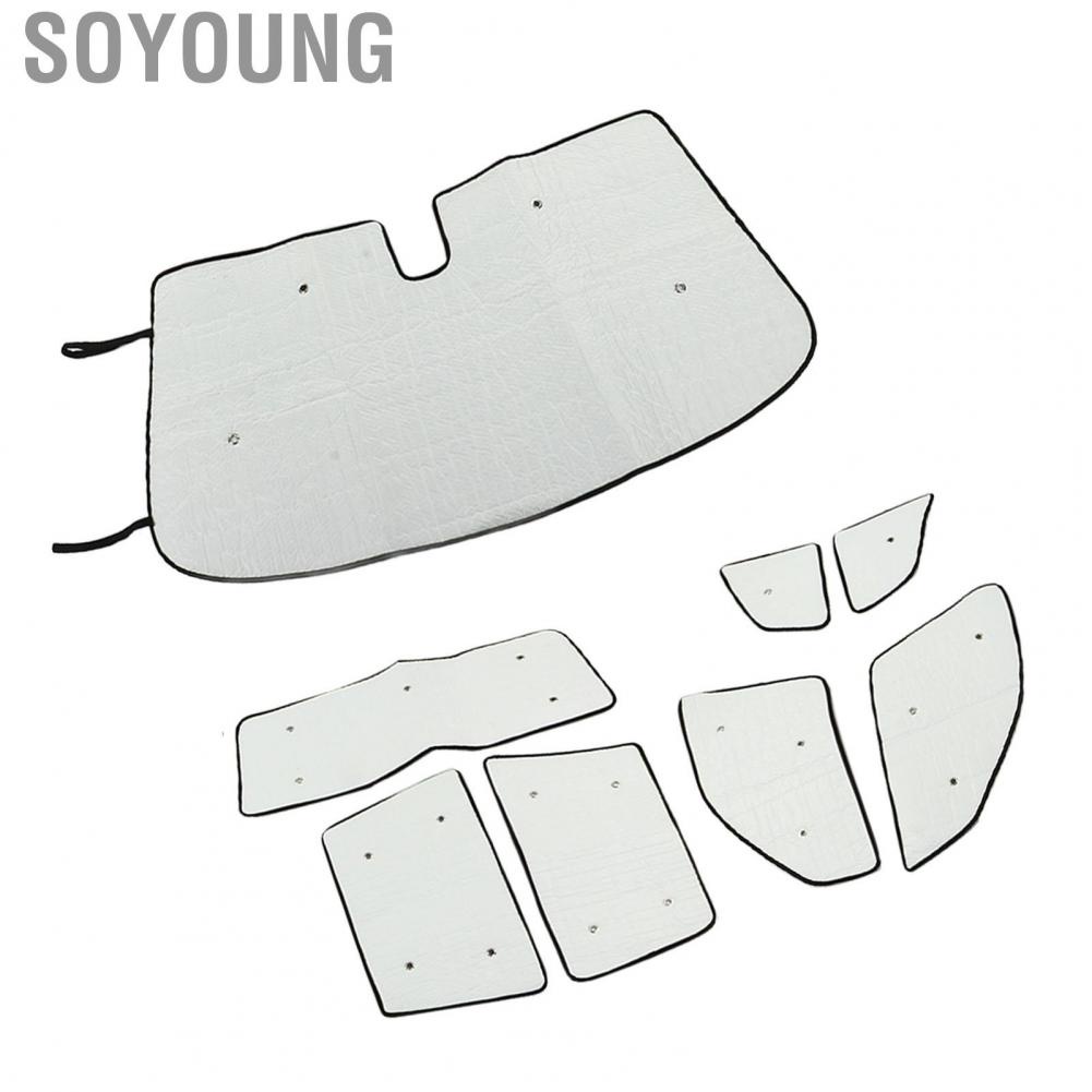 Soyoung Window Heat Shield Cover  Double Layer Reflective 210T Material Windshield Sunshade for X3 E83 2006‑2010