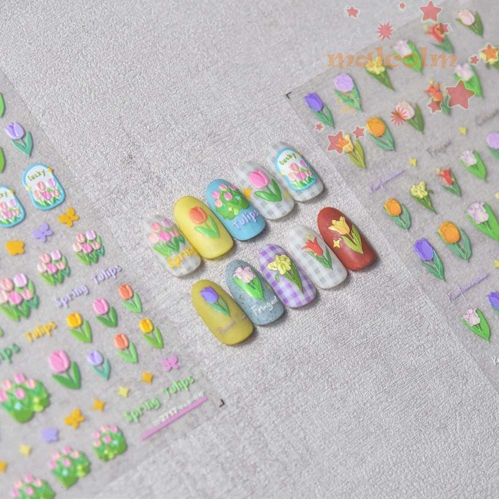 Miếng Dán Móng Tay Tự Dính Họa Tiết Hoạt Hình Thời Trang